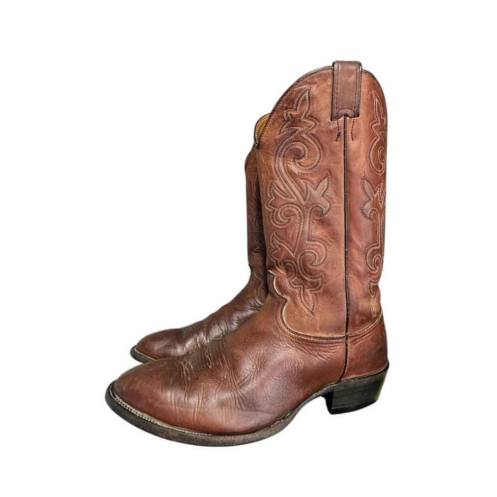 Justin Western Boots Classic Chestnut Deerlite Marbled Brown 2269 Men’s 11 EE